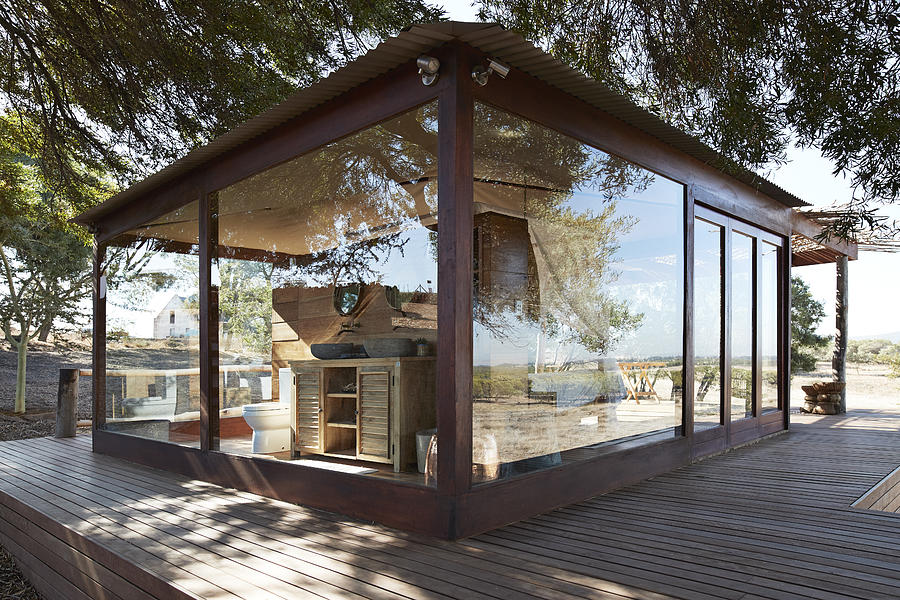 Empty amazing luxury vacation cabin in the bush country Photograph by Klaus Vedfelt Empty amazing luxury vacation cabin in the bush country Photograph by Klaus Vedfelt