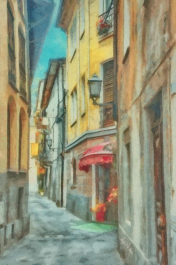 Empty Aosta Alley Painting by Jeffrey Kolker