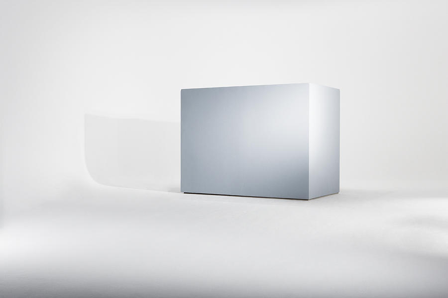 Empty box against white background Photograph by Martin Barraud