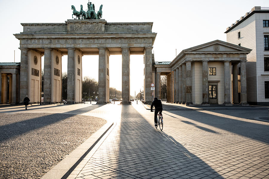 Empty Brandenburg gate during the COVID-19 crisis Photograph by Alvarez
