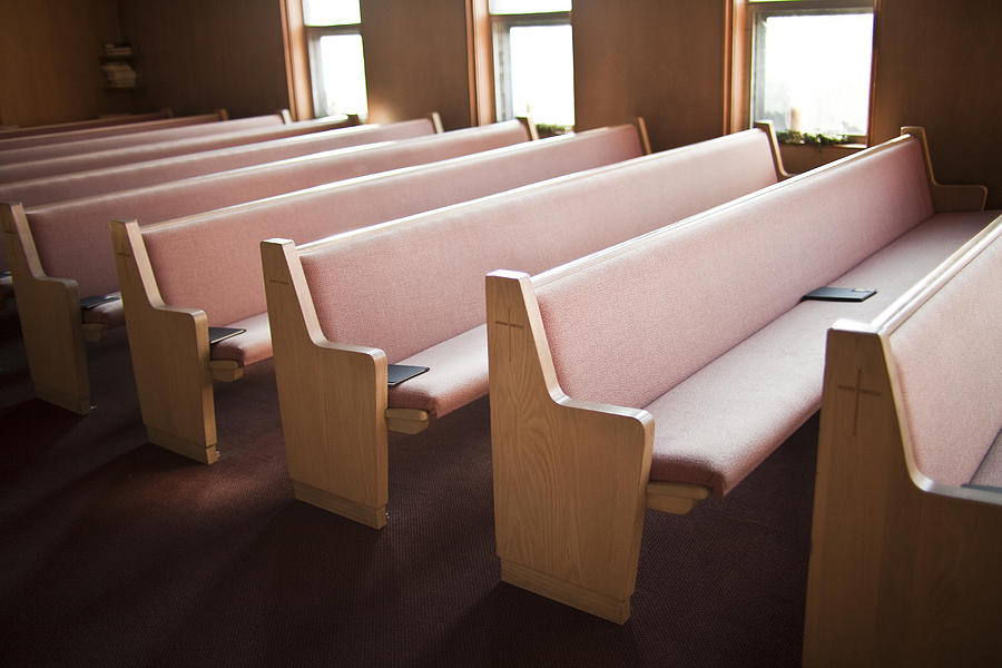 Empty church pews Photograph by MoMo Productions