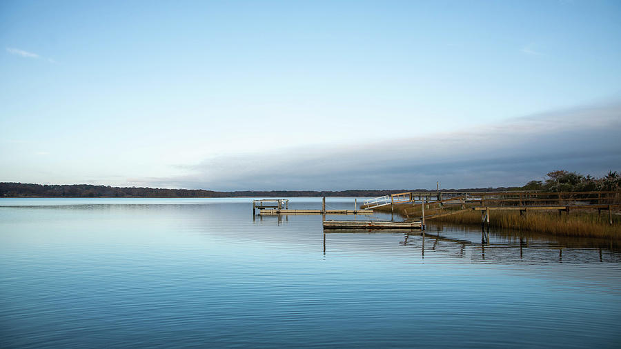 Empty Docks Photograph by Steve Gravano