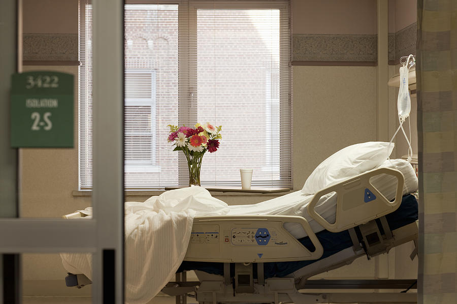 Empty hospital bed Photograph by David Sacks