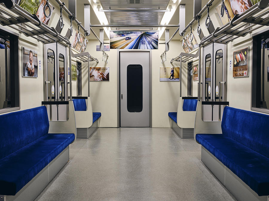 Empty Japanese Subway Train Photograph by RichLegg