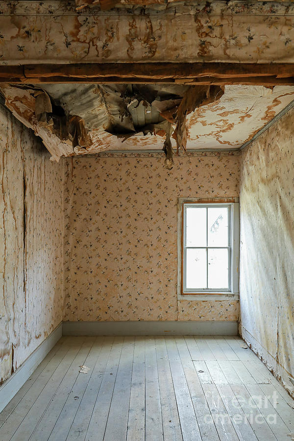 Empty room in abandoned house Photograph by Edward Fielding