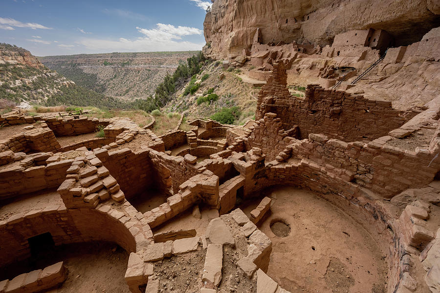 Empty Rooms of Long House Cliff Dwelling Photograph by Kelly VanDellen