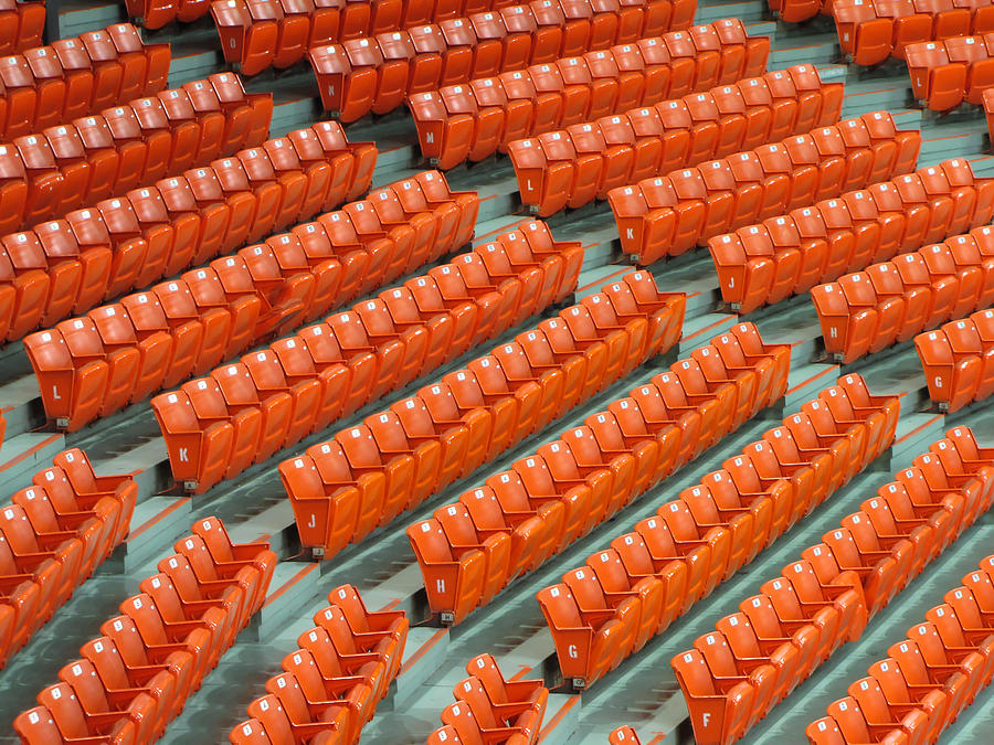 Empty seats in arena Photograph by Dean Bouchard (Being There Photography)