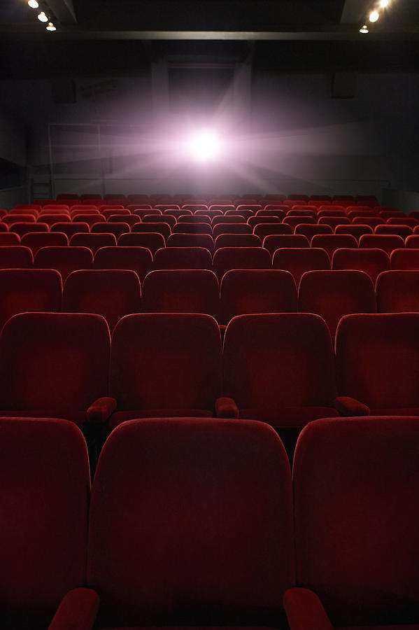 Empty seats in movie theatre. Photograph by Dougal Waters