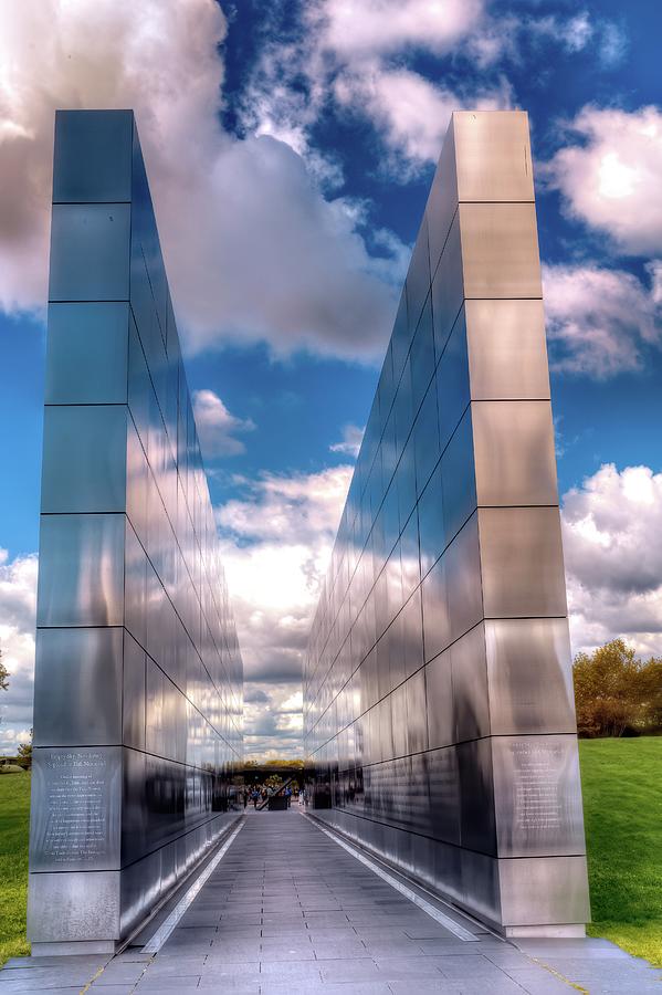 Jersey City Photograph - Empty sky memorial 9-11 by Geraldine Scull