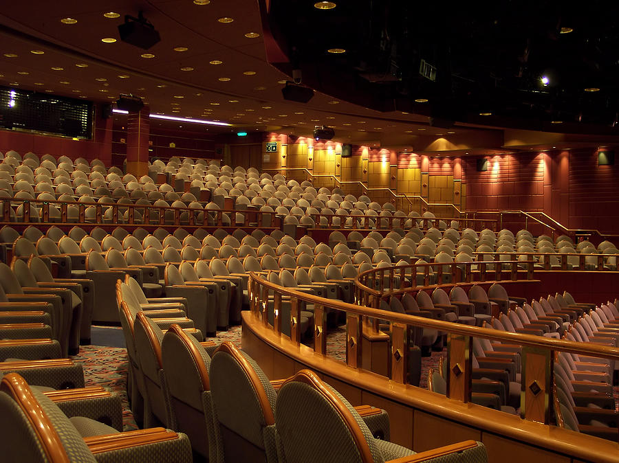 Empty Theater and Seats Photograph by Travelpixpro