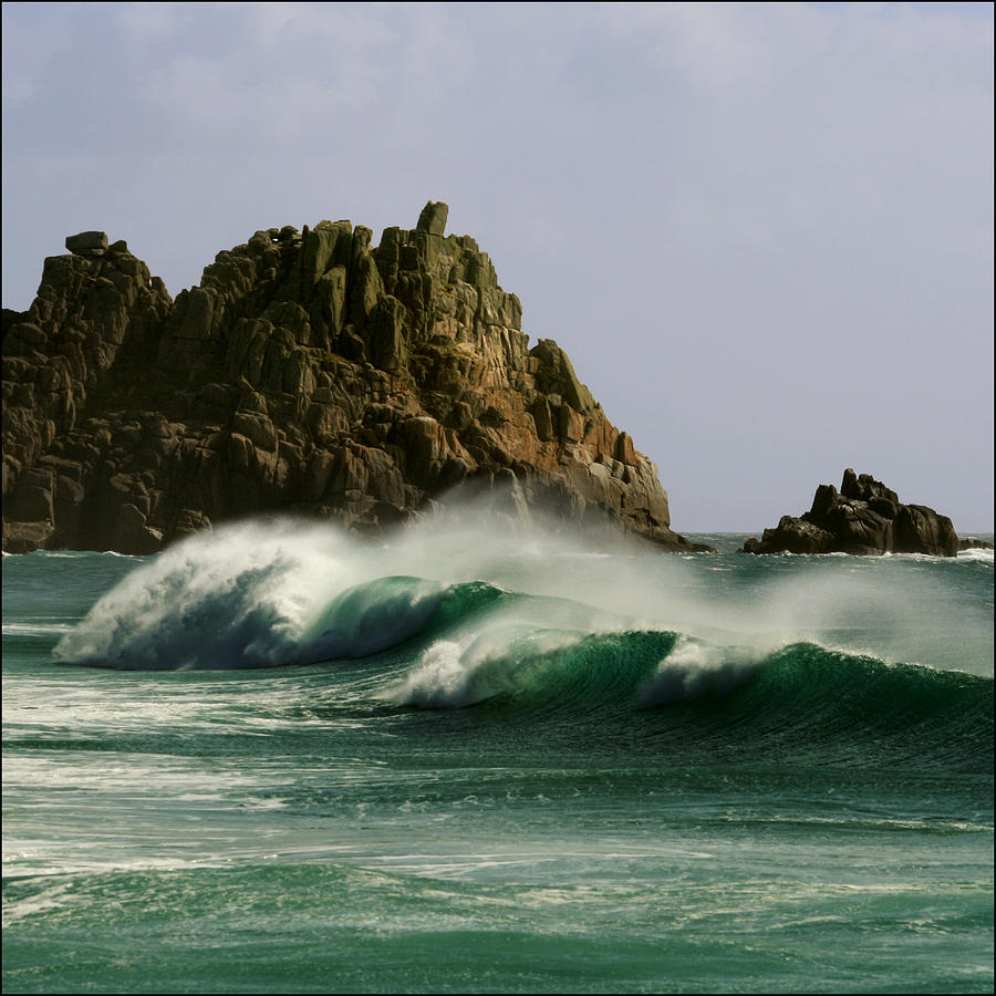 Empty wave - Logans Rock Photograph by s0ulsurfing - Jason Swain