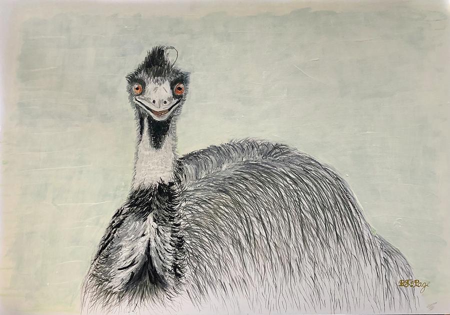 Emu 2 Mixed Media by Richard Le Page