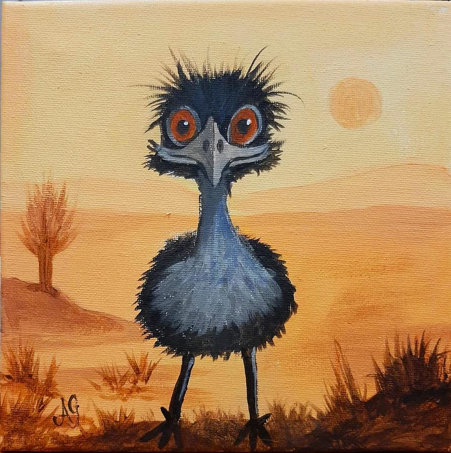 Emu Painting by Anne Gardner