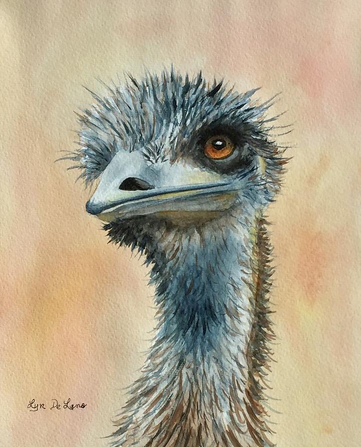 Emu Emu Painting by Lyn DeLano