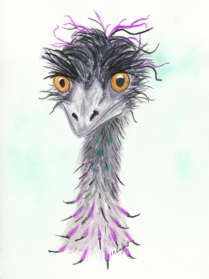 Emu Painting by Lisa Amport - Pixels