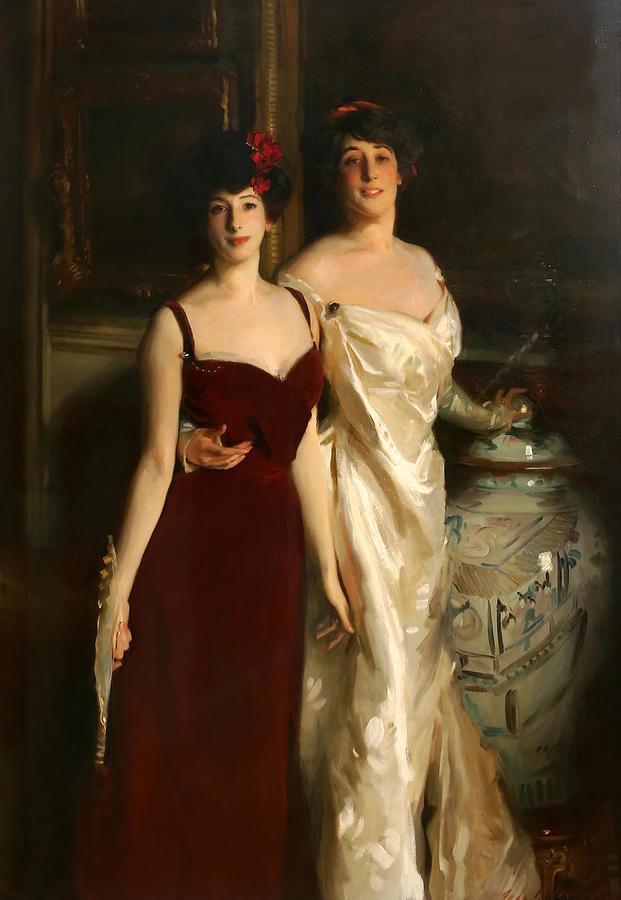 Ena and Betty daughters of Asher and Mrs Wertheimer art Painting by