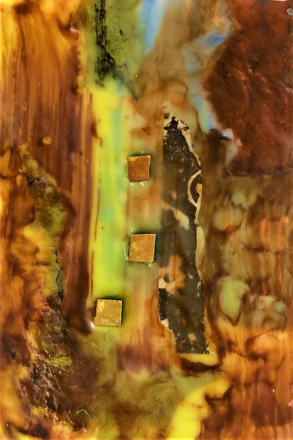Encaustic Browns Tapestry - Textile by Kay Shaffer