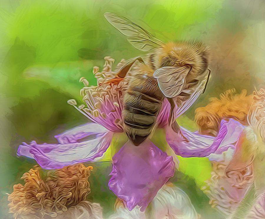 Enchanted Bee 1171 Photograph by Samuel Sheats