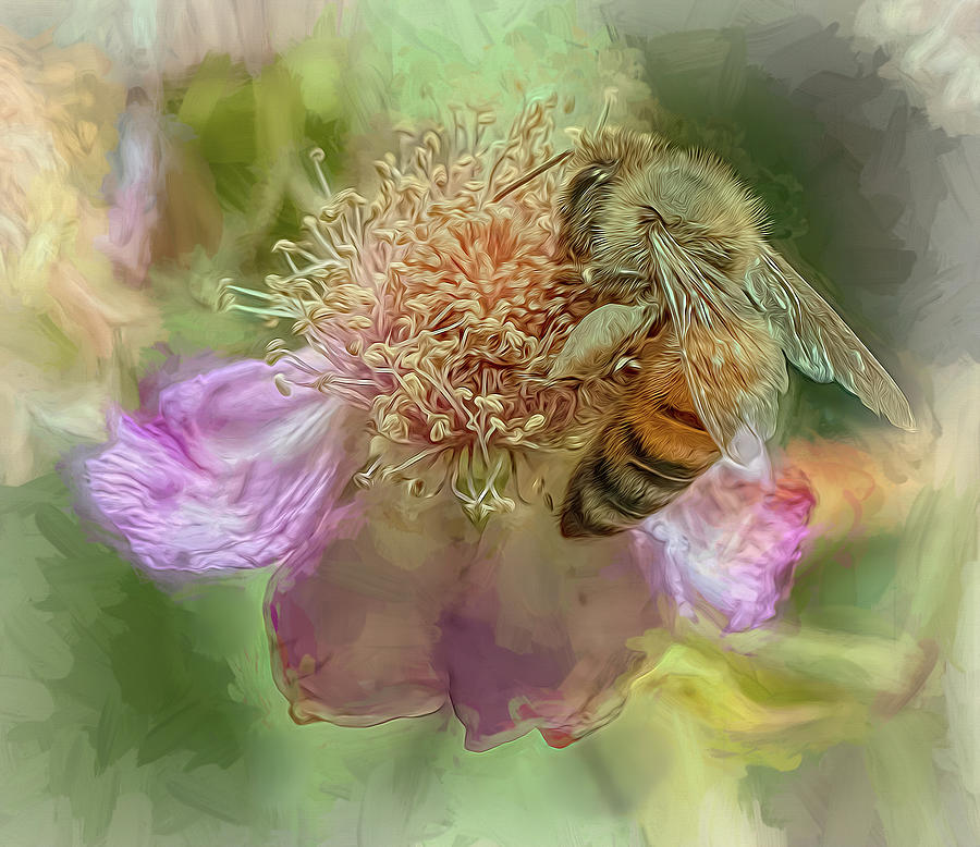 Enchanted Bee 3309 Photograph by Samuel Sheats