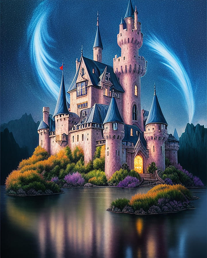 Enchanted Castles 2 Digital Art by Rhonda Barrett - Pixels