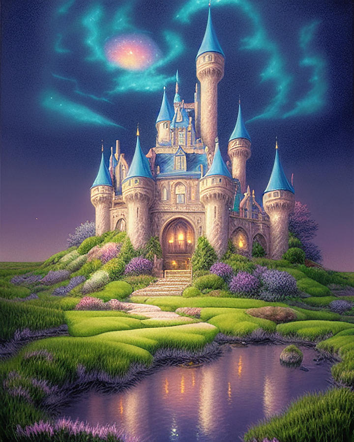 Enchanted Castles 9 Digital Art By Rhonda Barrett - Pixels