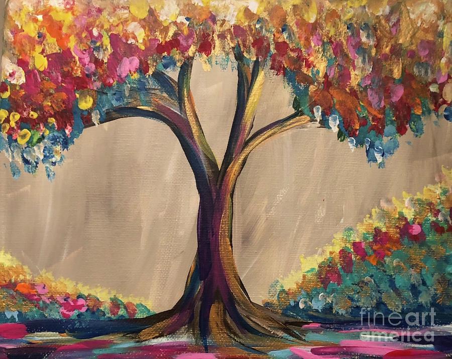 Enchanted Deciduous Painting by Sarah V | Fine Art America