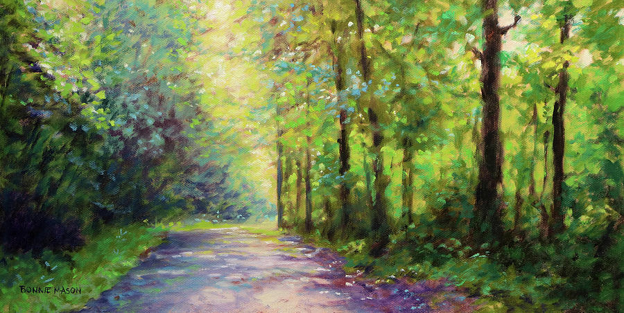 Summer Painting - Enchanted Forest - A Morning Walk by Bonnie Mason