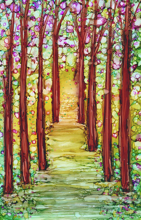Enchanted Forest I Painting by Kimberly Deene Langlois