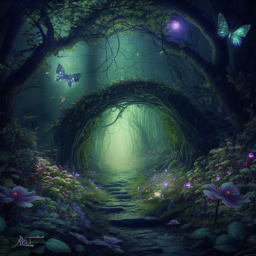 Enchanted Forest Digital Art by Rachel Singleton - Fine Art America