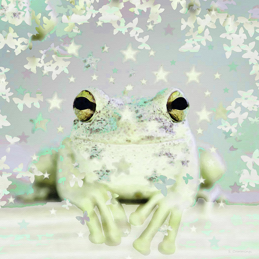 Enchanted Frog A Real Prince Painting by Sharon Cummings