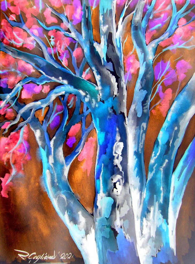 Enchanted Gum Tree Painting by Roberto Gagliardi