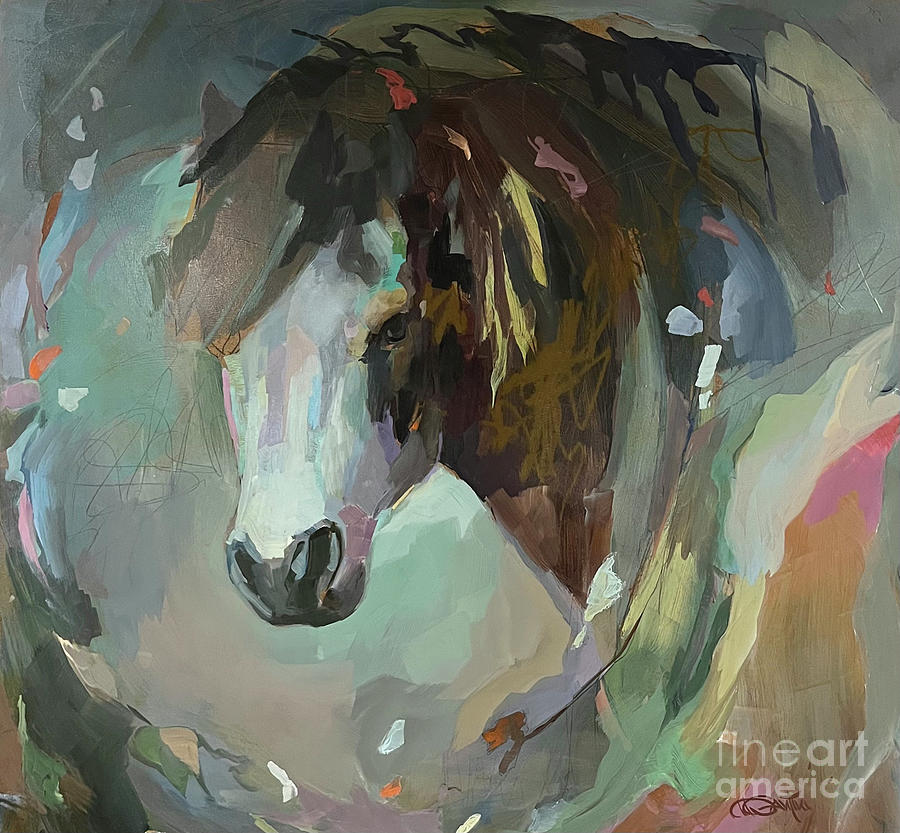 Horse Painting - Enchanted by Kimberly Santini