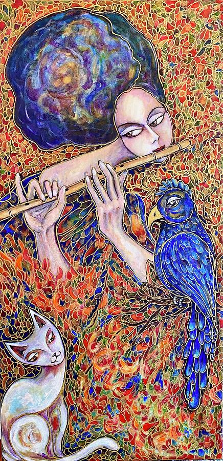 Enchanted Music Mixed Media by Rae Chichilnitsky