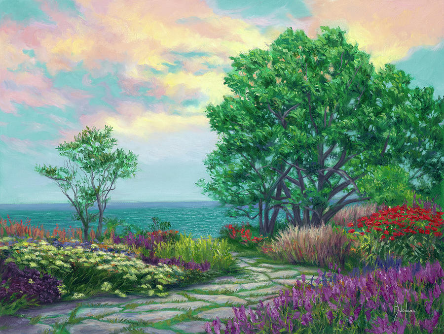 Enchanting Pathway Painting by Lucie Bilodeau