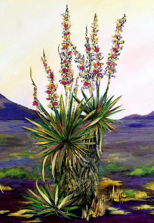 Enchanting Yucca Painting by Roseanne Schellenberger