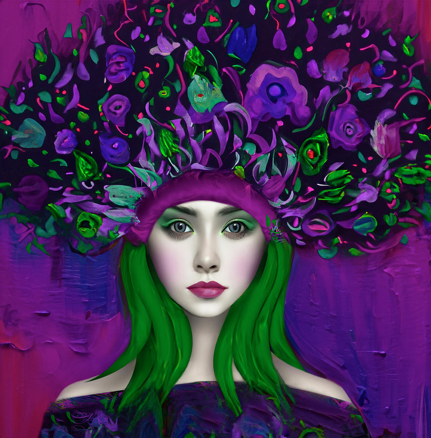 Woman Digital Art - Enchantress by Katy Breen
