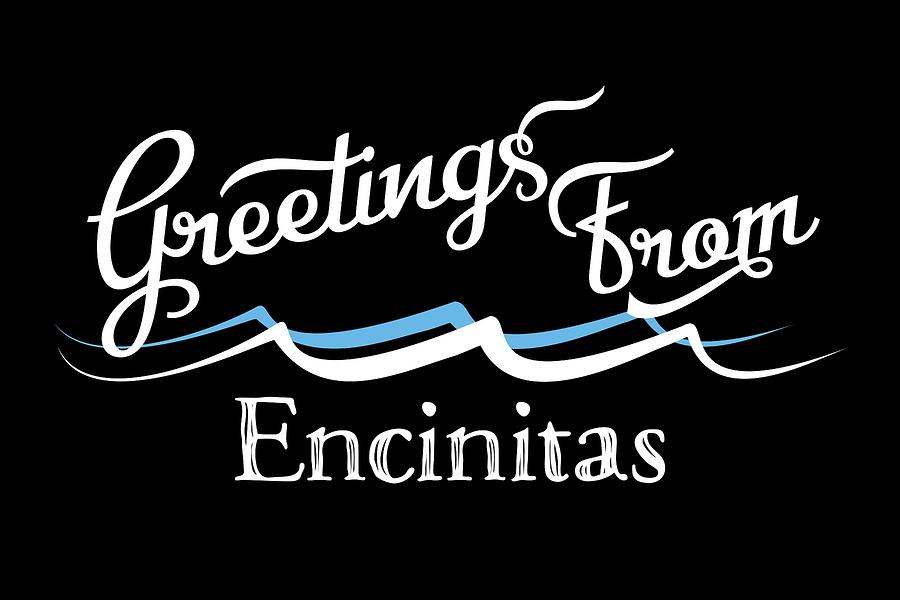 Encinitas Digital Art - Encinitas California Water Waves by Flo Karp