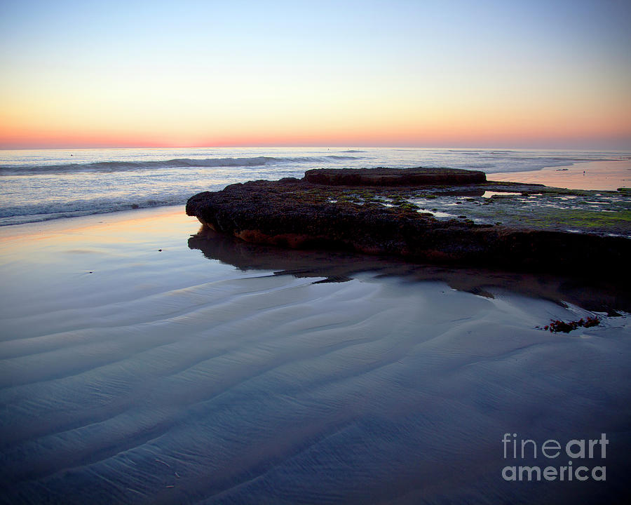 Encinitas Sunset at Tide Pools Photograph by Catherine Walters