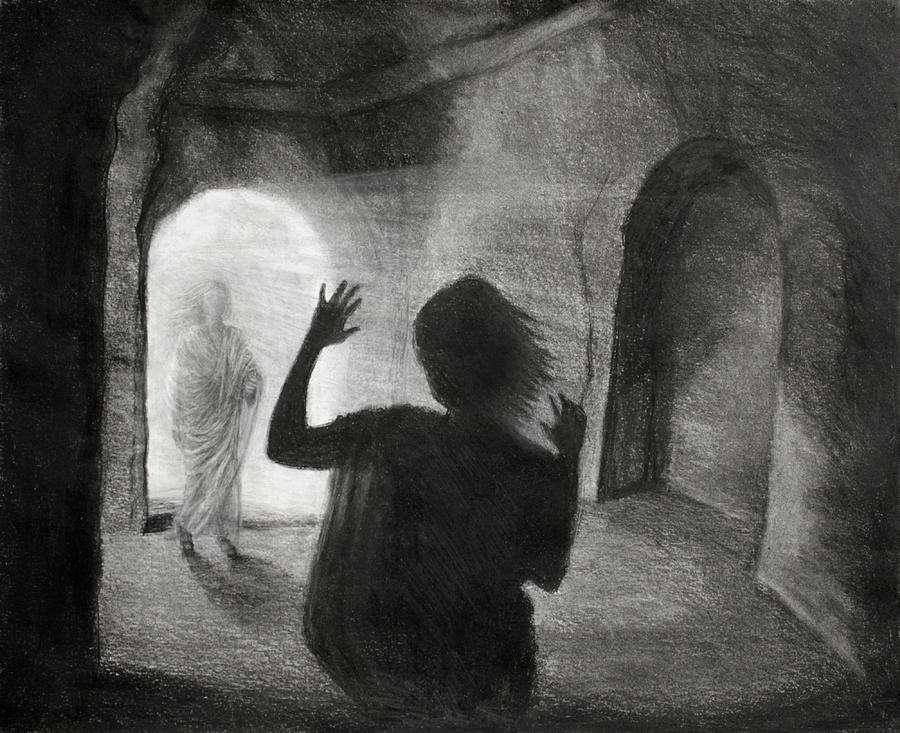 Encounter Drawing by Judy Frisk