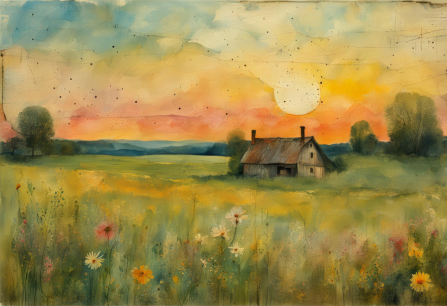 Summer Painting - End of a Summers Day by My Head Cinema
