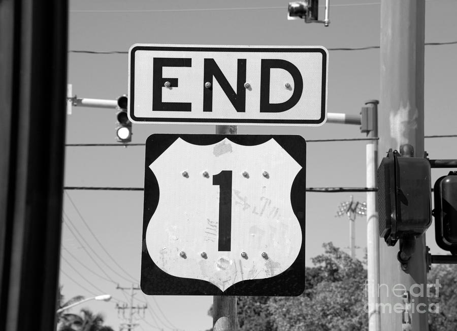 End of highway one Key West Photograph by David Lee Thompson