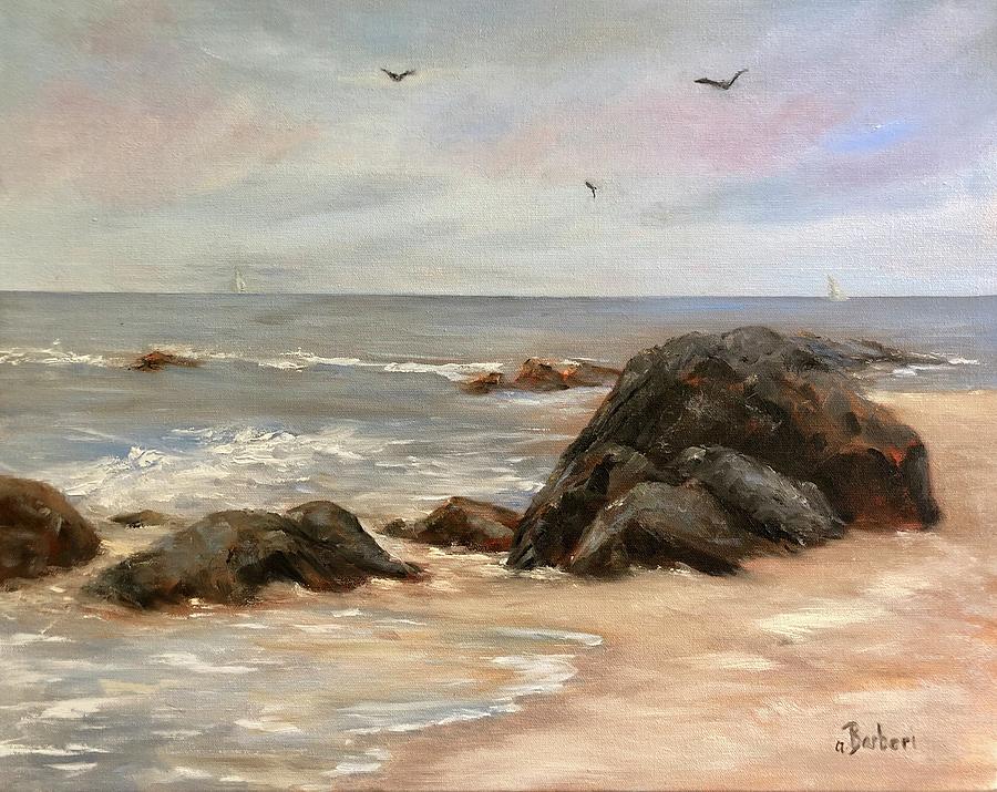 Watch Hill, RI Painting by Anne Barberi