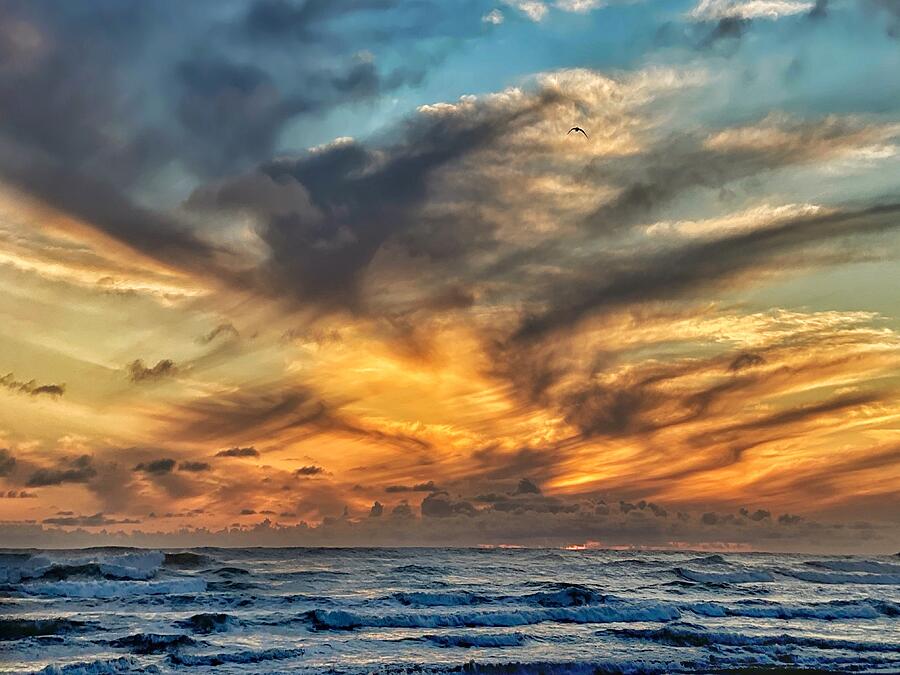 End of the Day - Glorious Ocean Sunset Photograph by Jerry Abbott End of the Day - Glorious Ocean Sunset Photograph by Jerry Abbott