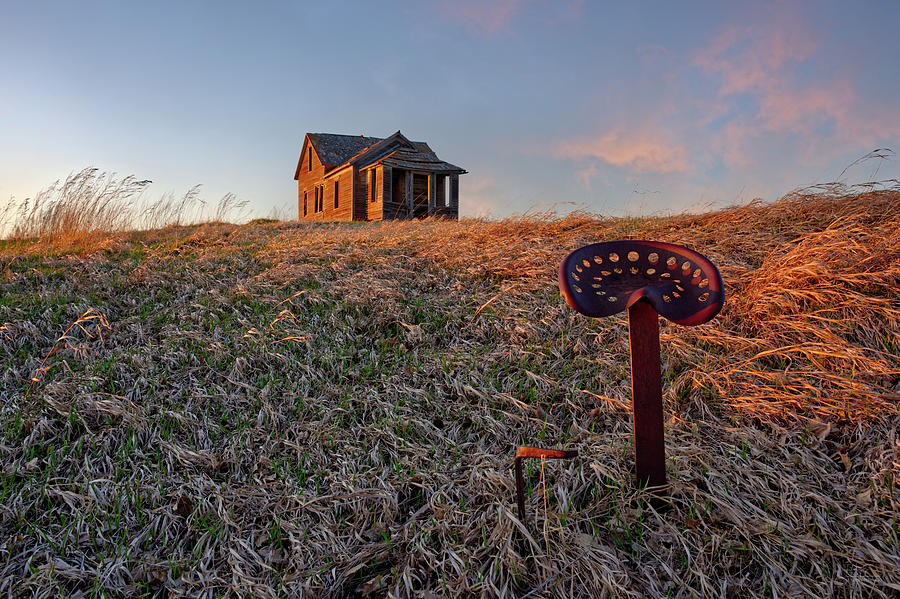 End of the Long Ride - Vestiges series of abandoned ND homestead Photograph by Peter Herman