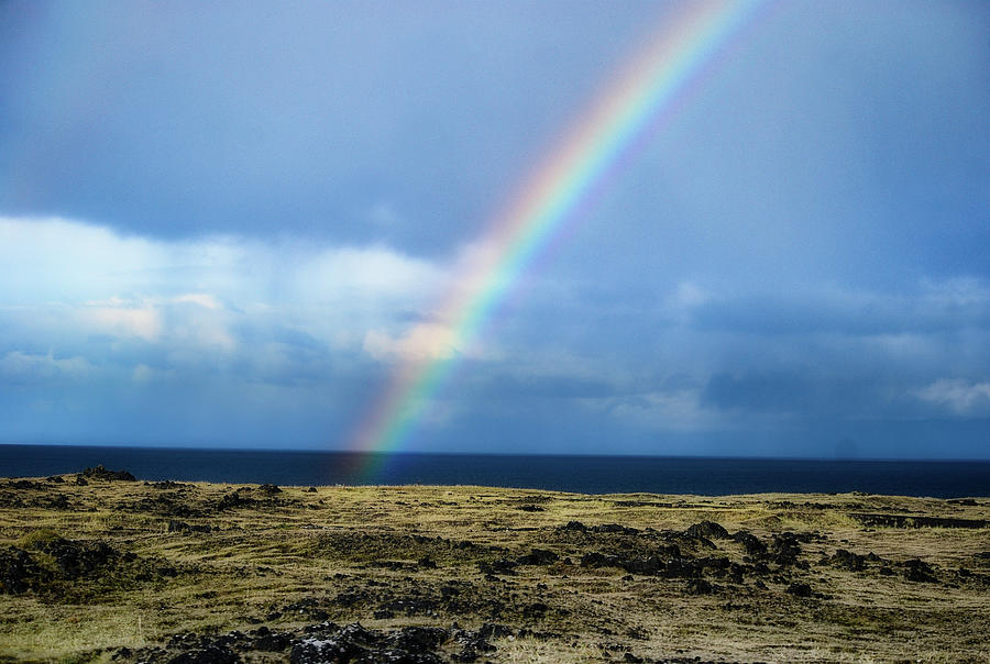 End of the Rainbow Photograph by Judy Cuddehe
