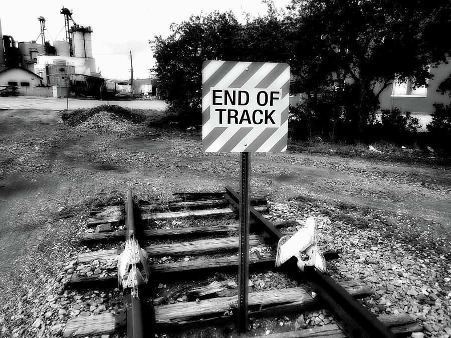 End Of Track Photograph by Ally White