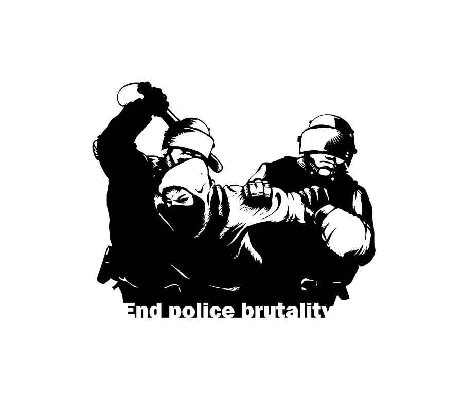 End Police Brutality Digital Art By Judith Bish - Fine Art America