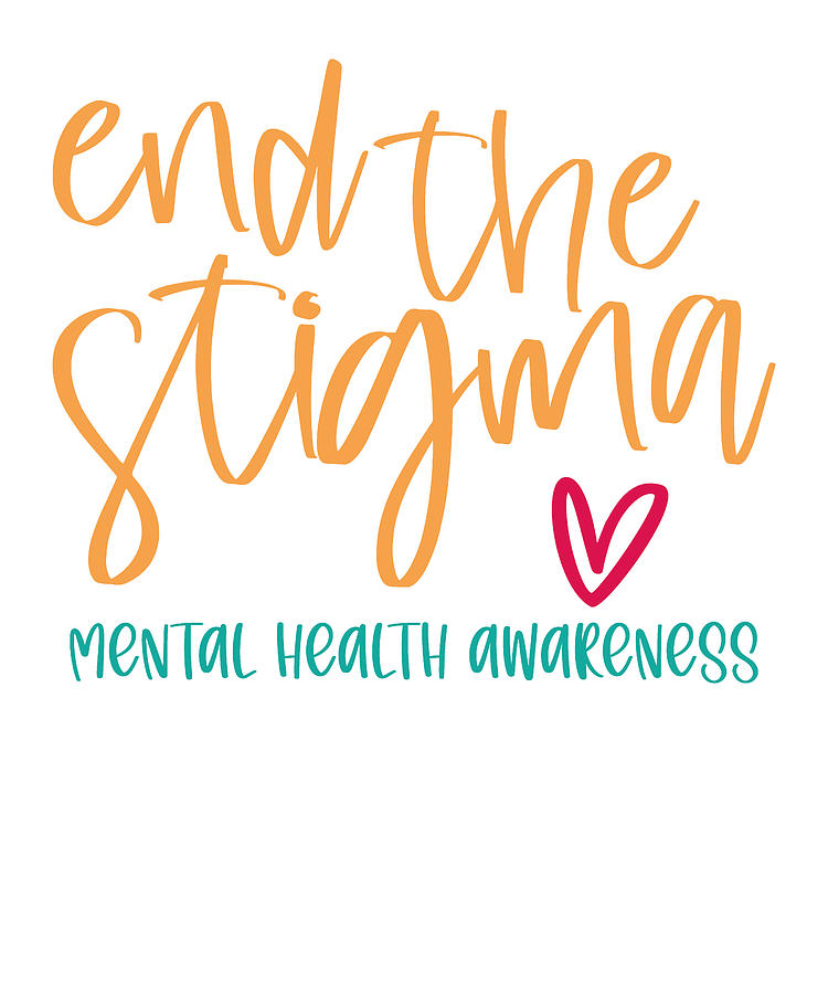 End The Stigma Support Ptsd Mental Health Matters Heart Digital Art by ...