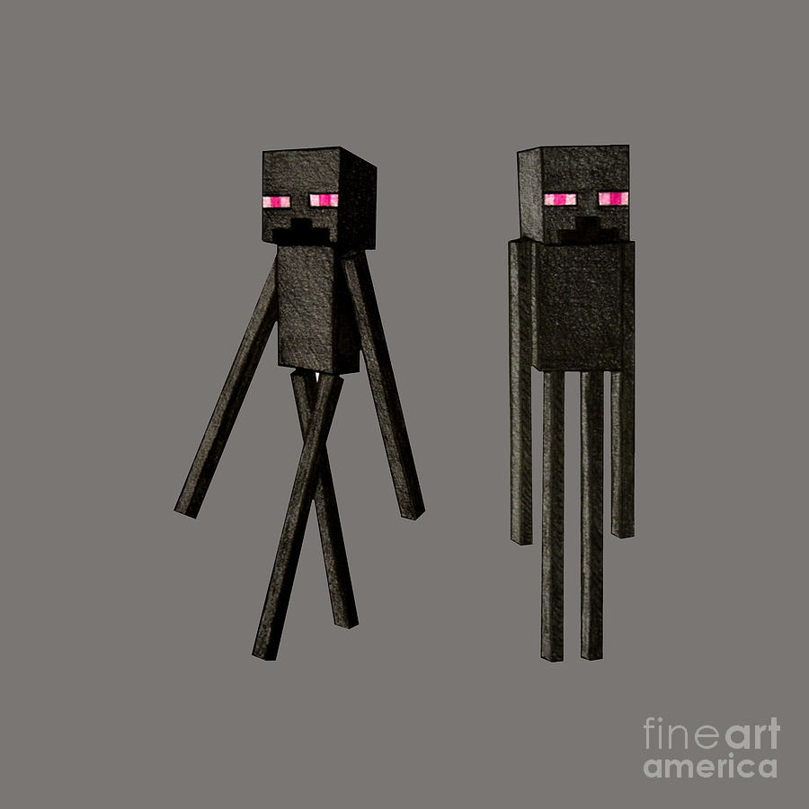 Enderman Drawing by Vernon B Vanetten - Fine Art America