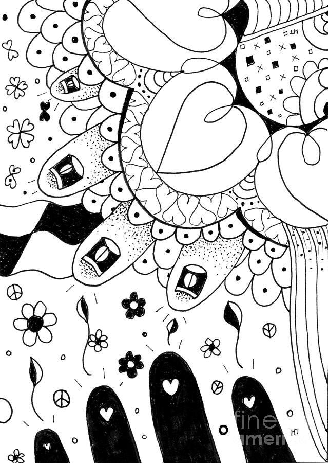 Endless Perspectives - Part 4 Drawing by Helena Tiainen Endless Perspectives - Part 4 Drawing by Helena Tiainen